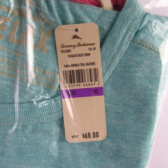 Tommy Bahama Relax Mens Sundays Best Crew T-Shirt - Picture 7 of 8